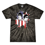 Patriotic Blues Brothers Tie-Dye T-Shirt - Black