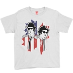Patriotic Blues Brothers Youth T-Shirt - Lightweight Vintage Children