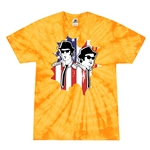 Patriotic Blues Brothers Tie-Dye T-Shirt - Yellow