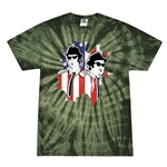 Patriotic Blues Brothers Tie-Dye T-Shirt - Green