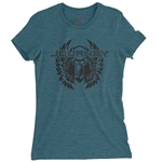 Black Journey Scarab Ladies T Shirt - Relaxed Fit