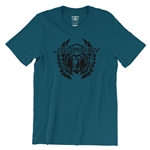 Black Journey Scarab T-Shirt - Lightweight Vintage Style