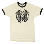 Black Journey Scarab Ringer T-Shirt
