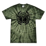 Black Journey Scarab Tie-Dye T-Shirt - Green