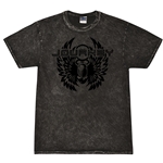 Black Journey Scarab T-Shirt - Black Mineral Wash