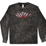 Journey Patriotic Logo Long Sleeve T-Shirt - Black Mineral Wash