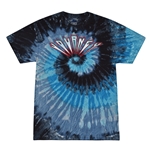 Journey Patriotic Logo Tie-Dye T-Shirt - Blue