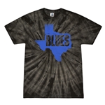 Texas Blues Tie-Dye T-Shirt - Black