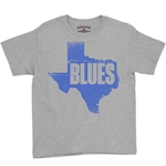 Texas Blues Youth T-Shirt - Lightweight Vintage Children & Toddlers