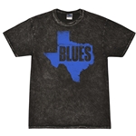 Texas Blues T-Shirt - Black Mineral Wash