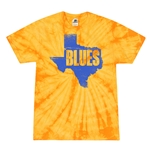 Texas Blues Tie-Dye T-Shirt - Yellow