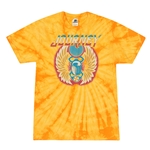 Patriotic Journey Vintage Tie-Dye T-Shirt - Yellow