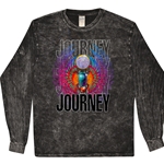 Journey Graphic Long Sleeve T-Shirt - Black Mineral Wash
