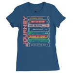 Journey Tape Stack Ladies T Shirt - Relaxed Fit