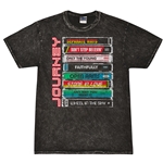 Journey Tape Stack  T-Shirt - Black Mineral Wash