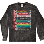 Journey Tape Stack Long Sleeve T-Shirt - Black Mineral Wash