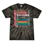 Journey Tape Stack Tie-Dye T-Shirt - Black
