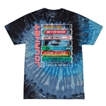 Journey Tape Stack Tie-Dye T-Shirt - Blue