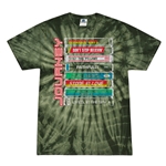 Journey Tape Stack Tie-Dye T-Shirt - Green
