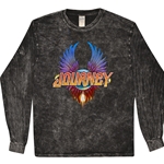 Colorful Journey Scarab Logo Long Sleeve T-Shirt - Black Mineral Wash