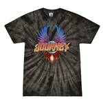 Colorful Journey Scarab Logo Tie-Dye T-Shirt - Black