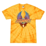 Colorful Journey Scarab Logo Tie-Dye T-Shirt - Yellow