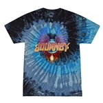 Colorful Journey Scarab Logo Tie-Dye T-Shirt - Blue