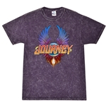 Colorful Journey Scarab Logo  T-Shirt - Purple Mineral Wash