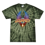 Colorful Journey Scarab Logo Tie-Dye T-Shirt - Green