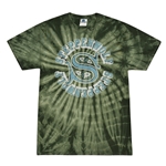 Steppenwolf Round Logo Tie-Dye T-Shirt - Green