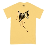 CLEARANCE -  Medium Yellow David Bowie Let's Dance T-Shirt - Classic Heavy Cotton