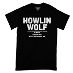 CLEARANCE - Medium Black Howlin' Wolf KWEM Radio T-Shirt - Classic Heavy Cotton