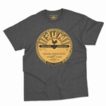 CLEARANCE - Deep Heather XL Sun Records Johnny Cash Folsom Prison T-Shirt - Classic Heavy Cotton