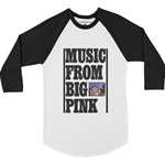 CLEARANCE - Medium White The Band Music From Big Pink Baseball T-Shirt