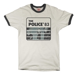 CLEARANCE - Medium Cream The Police '83 Ringer T-Shirt