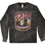 Steppenwolf Psychedelic Magic Carpet Ride Long Sleeve T-Shirt - Black Mineral Wash