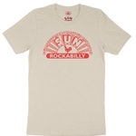CLEARANCE - Med Sand Sun Records ROCKABILLY T-Shirt - Lightweight Vintage Style
