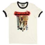 CLEARANCE - XL Cream Funkadelic Uncle Jam Peacock Chair Ringer T-Shirt