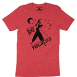 CLEARANCE - 2XL Red David Bowie Tour T-Shirt - Lightweight Vintage Style
