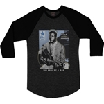 Ltd. Ed. Blue Hall of Fame Blind Willie Johnson Baseball T-Shirt