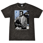 Ltd. Ed. Blues Hall of Fame Blind Willie Johnson T-Shirt - Black Mineral Wash