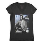Ltd. Ed. Blues Hall of Fame Blind Willie Johnson V-Neck T Shirt - Women's