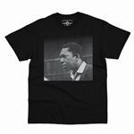 CLEARANCE - Medium Black John Coltrane Photo T-Shirt - Classic Heavy Cotton