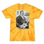 Ltd. Ed. Blues Hall of Fame Blind Lemon Jefferson Tie-Dye T-Shirt - Yellow