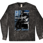 Ltd. Ed. Blues Hall of Fame Big Bill Broonzy Long Sleeve T-Shirt - Black Mineral Wash