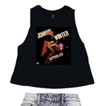 Johnny Winter Captured Live Racerback Crop Top - Women's