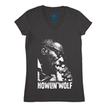 Graphic Howlin Wolf 1974 V-Neck T Shirt - Women's