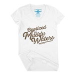 Baptized in Muddy Waters V-Neck T Shirt - Women's