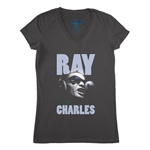 Ray Charles V-Neck T Shirt - Women's