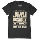 Jimi Hendrix Live at Berkeley T-Shirt - Classic Heavy Cotton